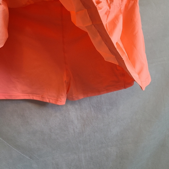 FP Movement by Free People Women's Face Off Pleated Tennis Skort in Orange Sz L - Picture 4 of 5